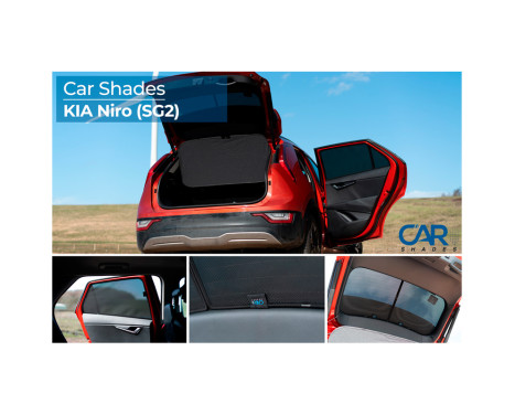 Sun shades suitable for Kia Niro II 2022- (4 pieces), Image 9