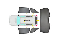 SunClip Visibility & Sunshade suitable for Mercedes C-Class W204 Kombi 2007-2014