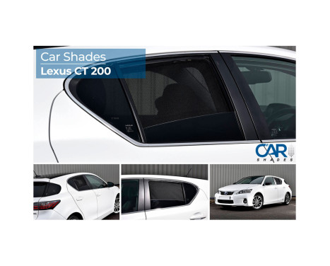 Sunshades suitable for (rear doors) suitable for Lexus CT200H 2011- (2-piece), Image 9