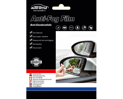 AutoStyle Anti-Condensation Film - Transparent - Oval - 2-Piece Set