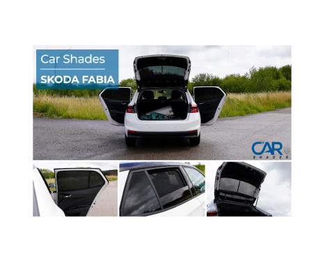 Set Car Shades suitable for Skoda Fabia IV 2021 - (4-piece), Image 9