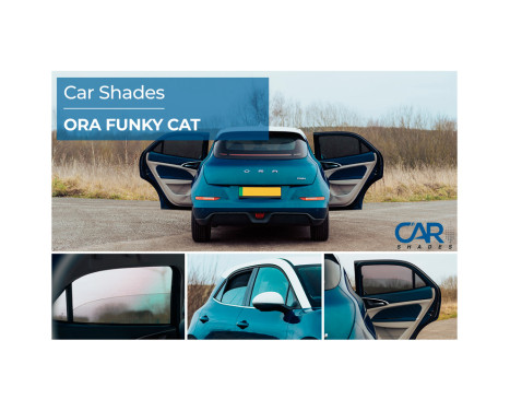 Set of Car Shades (rear doors) suitable for Ora Funky Cat (ES11) 2022- (2-piece), Image 8