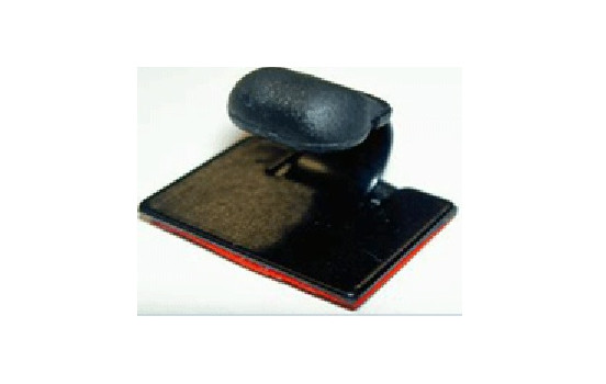 Plastic clip self-adhesive large