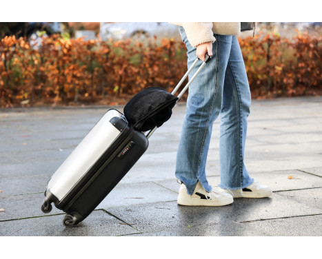 Carpoint Travel Blanket & Travel Pillow Black 2 in 1, Image 2 Carpoint Travel Blanket & Travel Pillow Black 2 in 1, Image 2