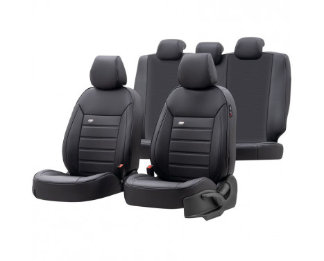 otoM Fuller Seat cover set 'Premium' - Black - 11-piece