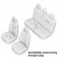 otoM Leather / Velor Seat cover set 'Comfortline VIP' - Cream - 11-piece, Thumbnail 8
