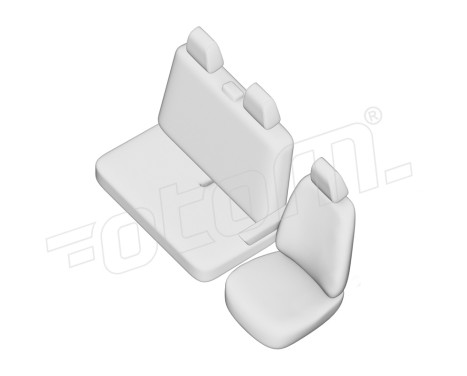 otoM Original Design Fabric Seat Cover Set 2+1 suitable for Renault Master IV 2024, Image 7