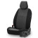 otoM Universal Fabric Seat Cover Set 'SelectedFit Smart' Black - 11-piece - suitable for Side-Air, Thumbnail 3