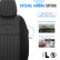 otoM Universal Fabric Seat Cover Set 'SelectedFit Smart' Black - 11-piece - suitable for Side-Air, Thumbnail 6