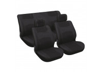 Seat cover set 6-piece black