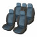 Seat cover set 9-piece 'Denver' blue