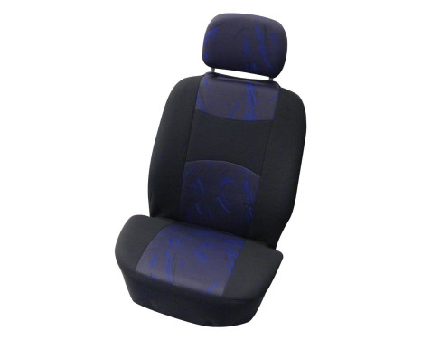 Seat cover set for 4-piece 'Classic' black / blue