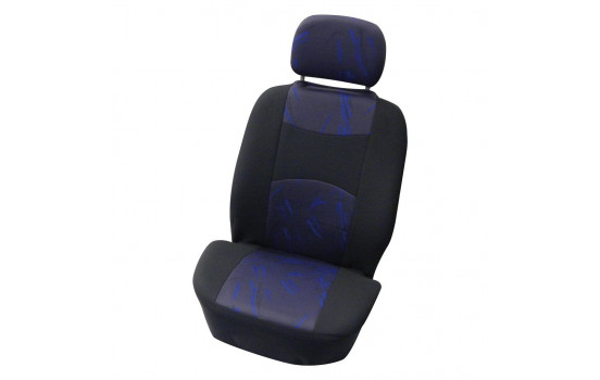 Seat cover set for 4-piece 'Classic' black / blue