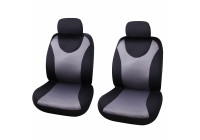 Seat cover set London 4-piece black / gray