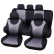 Seat cover set London 9-piece black / gray, Thumbnail 2