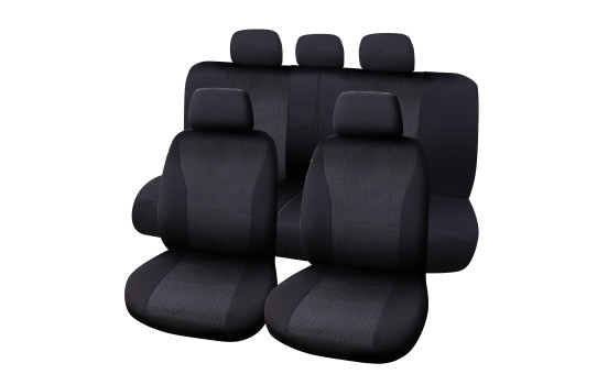 Seat cover set Vienna 9-piece black