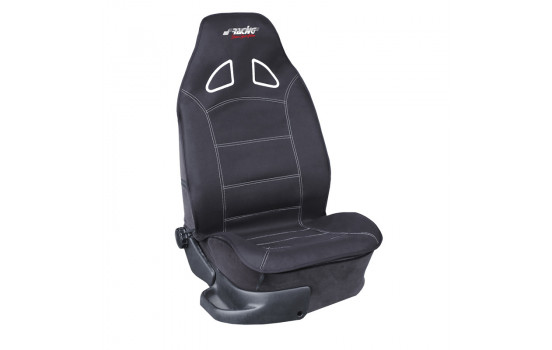 Simoni Racing Seat cover 'Piloot' (front seat) - Black in sports seat optic - 1-piece