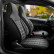 Universal Fabric 'CityBug' Seat Cover Set 'Sports' Black/Gray/White - 9-piece