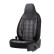 Universal Fabric 'CityBug' Seat Cover Set 'Sports' Black/Gray/White - 9-piece, Thumbnail 2