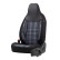 Universal Fabric 'CityBug' Seat Cover Set 'Sports' Black/Grey/Blue - 9-piece, Thumbnail 2