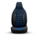 Universal Fabric CityBug Seat Cover Set Sport Plus Black/Blue - 9-piece, Thumbnail 2