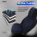 Universal Fabric CityBug Seat Cover Set Sport Plus Black/Blue - 9-piece, Thumbnail 8