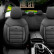 Universal Full Leather Seat Cover Set 'Inspire' Black - 11-piece - suitable for Side Airbags, Thumbnail 4