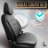 Universal Full Leather Seat Cover Set 'Inspire' Black - 11-piece - suitable for Side Airbags, Thumbnail 6