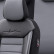 Universal Leather/Cloth Seat Cover Set 'Comfortline' Black/Grey, Thumbnail 3