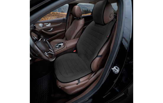 Universal Protective Seat Cover/Cushion / Technician Cover 'Front' Black Linen - 1 piece