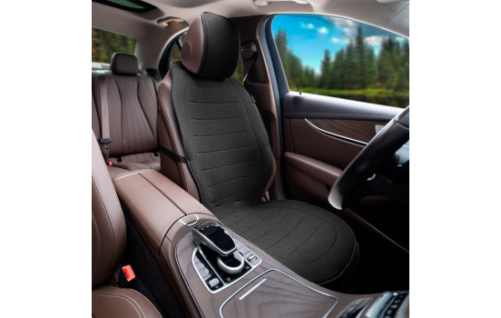 Universal Protective Seat Cover/Cushion / Technician Cover 'Front' Black Linen - 1 piece, Image 2