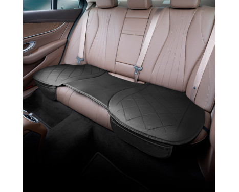 Universal Seat Cushion 'Rear' Black Leather - 1 piece