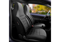 Universal Velours/Fabric CityBug Seat Cover Set Comfortline Black/Grey - 9-piece