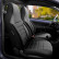 Universal Velours/Fabric CityBug Seat Cover Set Comfortline Black/Grey - 9-piece