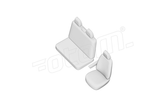 New York Design Faux Leather Seat Cover Set 2+1 suitable for Peugeot Boxer 2020-, Image 7