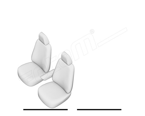 Original Design Fabric Seat Cover Set 1+1 suitable for Maxus E-Deliver 3 2020-, Image 7