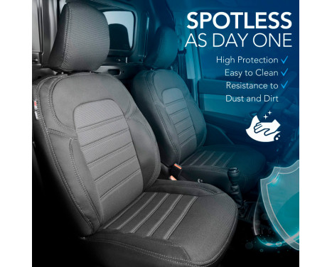 Original Design Fabric Seat Cover Set 1+1 suitable for Opel Combo 2018- (fixed passenger seat), Image 5