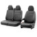 otoM New York Design Faux Leather Seat Cover Set 2+1 suitable for Renault Master IV 2024-