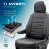otoM New York Design Faux Leather Seat Cover Set 2+1 suitable for Renault Master IV 2024-, Thumbnail 3
