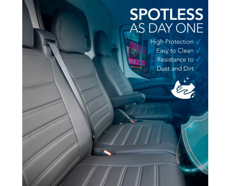 otoM New York Design Faux Leather Seat Cover Set 2+1 suitable for Renault Master IV 2024-, Image 5