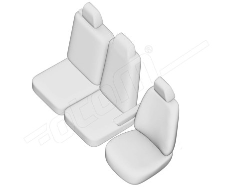 otoM New York Design Faux Leather Seat Cover Set 2+1 suitable for Renault Master IV 2024-, Image 7