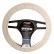 Simoni Racing Steering Wheel Cover 565 - 37-39cm - Beige Artificial Leather