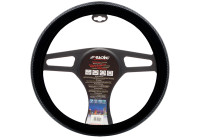 Simoni Racing Steering Wheel Cover Comfort - Black velvet/carbon look - 37-39 cm