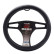 Simoni Racing Steering Wheel Cover Easy Black - 37-39cm - Black Eco-Leather