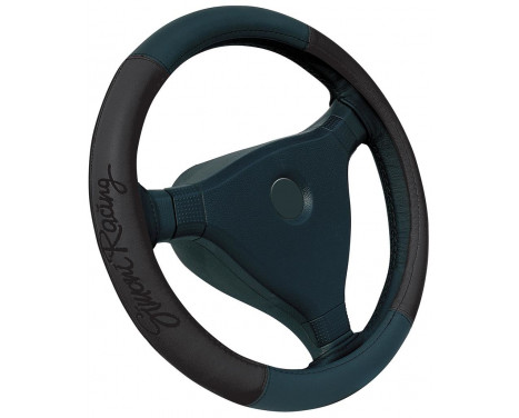Simoni Racing Steering Wheel Cover Trophy 1 - 37-39cm - Black Eco-Leather