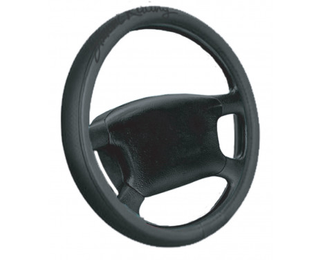 Simoni Racing Steering Wheel Cover Trophy - 37-39cm - Black Leather