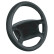 Simoni Racing Steering Wheel Cover Trophy - 37-39cm - Black Leather, Thumbnail 2