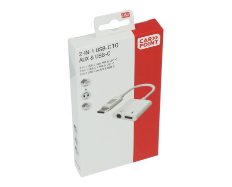 Carpoint 2 in 1 Adapter USB-C > AUX & USB-C, Image 5