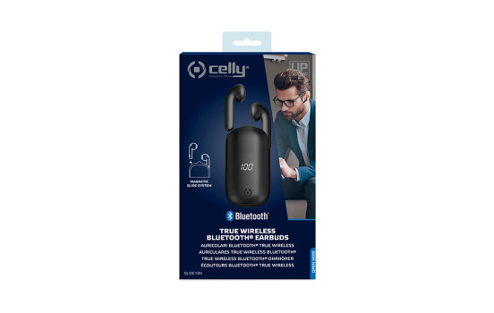 Celly Slide1 Bluetooth Earphones Black, Image 2