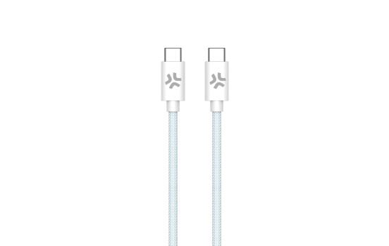 Celly USB-C > USB-C Cotton Braided Cable 1.5 meters Blue, Image 2